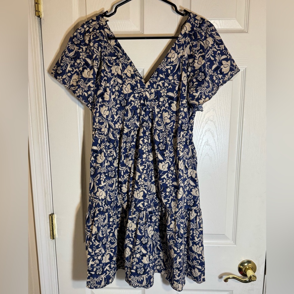 Old‎ Navy Floral Flutter Sleeve Tiered Dress Cottagecore